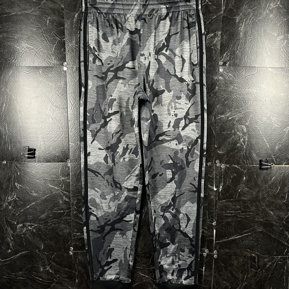 Adidas Boy's Black Camo Sweatpants Jogger Large (12)